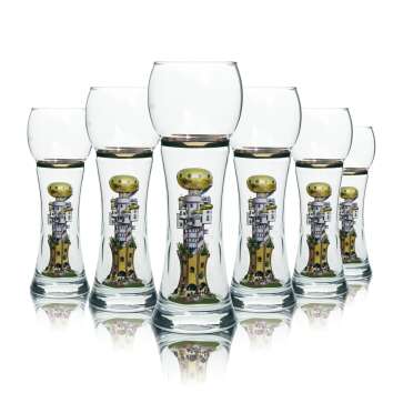 6x Kuchlbauer Bier Glas 0,5l Weißbier Turmweisse Turm Hefe Weizen Gläser