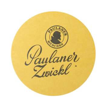 100x Paulaner Bierdeckel "Zwickl" Untersetzer Gläser Bierfilz Tisch Schoner Bar