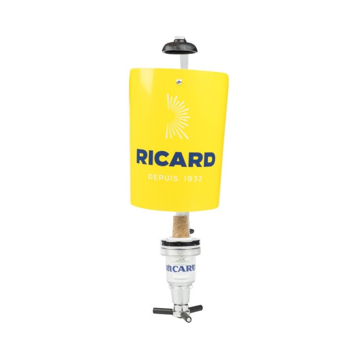 Ricard Likör Wandhalterung Ausgießer Flaschen silber Pourer Dosierer 2cl