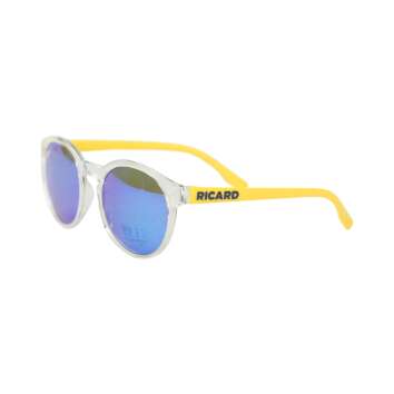 Ricard Pastis Sonnenbrille Unisex UV400 Retro Brille Nerd blau gelb Brille