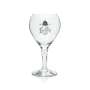 6x Leffe Bier Glas 0,33l Relief Pokal Design-Stiel Gläser Tulpe Cup Beer Abtei