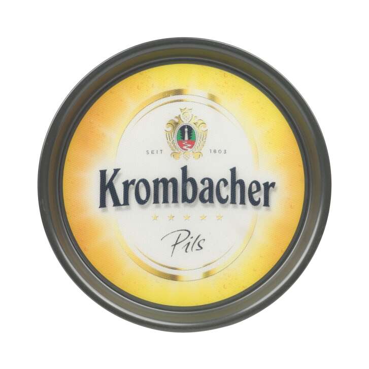 Krombacher Bier Tablett 37cm Kunststoff Anti-Rusch Schwarz Gläser Servier Gastro