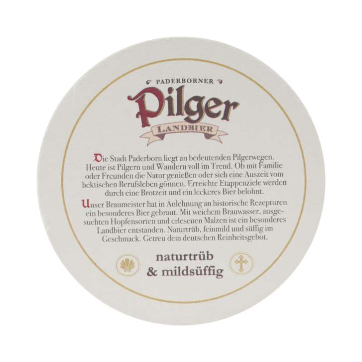 100x Paderborner Pilger Bier Bierdeckel Untersetzer Glas Bierfilz Gastro Tisch
