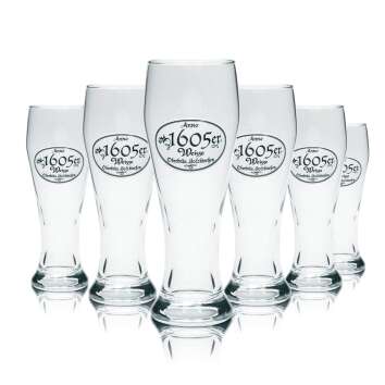 6x Oberbräu Bier Glas 0,3l 1605er Weisse Gläser...