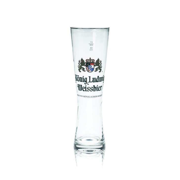 König Ludwig Bier Glas XXL 2l Weißbier Hefe Weizen Gläser Jumbo Trinkglas Beer