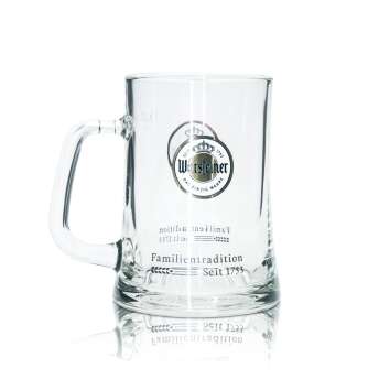 6x Warsteiner Bier Glas 0,4l Krug Seidel Gläser...