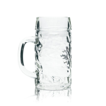 6x König Ludwig Bier Glas 0,5l Krug Raute Seidel Sahm Relief Gläser Henkel Krüge