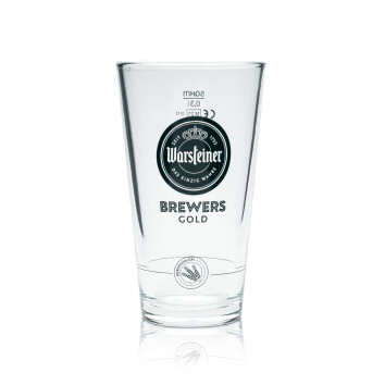 6x Warsteiner Bier Glas 0,3l Becher Brewers Gold Sahm...