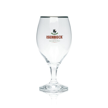 6x Isenbeck Bier Glas 0,4l Tulpe Pokal Pils Gläser Brauerei Stielglas Beer Bar