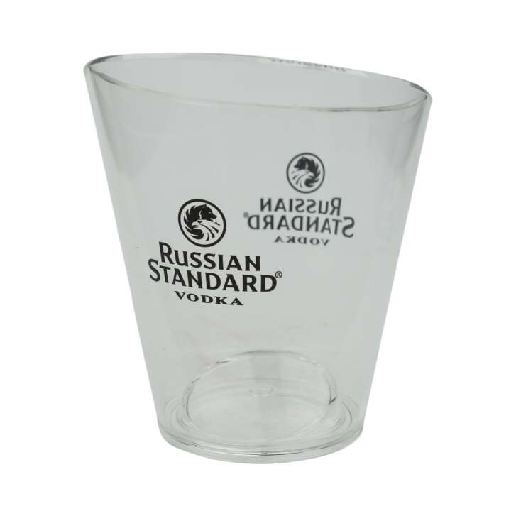 Russian Standard Vodka Eisbox Kühler Eis Box Bucket Bar Deko Transparent Ice Behälter