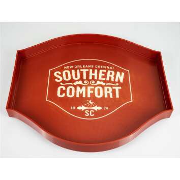 1x Southern Comfort Whiskey Tablett Rot hoher Rand