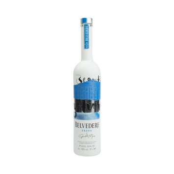 Belvedere Vodka leere Flasche 0,7l  Sonderedition JANELLE MON&Aacute;E Deko Basteln Bar