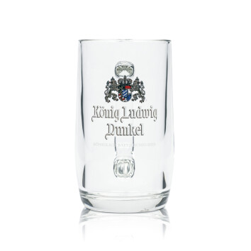 6x König Ludwig Bier Glas 0,3l Krug Exklusiv Dunkel Sahm Seidel Henkel Gläser