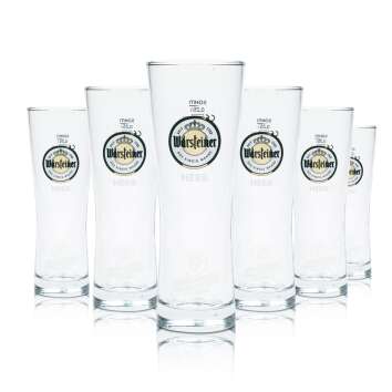 6x Warsteiner Bier Glas 0,25l Pokal Herb Cup Gläser...