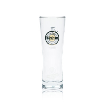 6x Warsteiner Bier Glas 0,25l Pokal Herb Cup Gläser Tulpe Stange Becher Willi