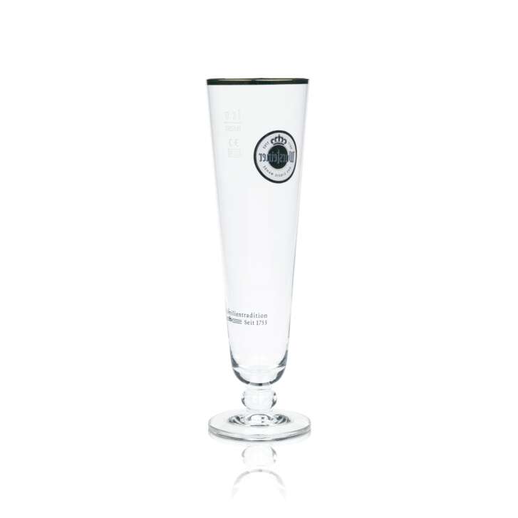 6x Warsteiner Bier Glas 0,3l Tulpe Exklusiv Pokal Gläser Brauerei Goldrand Beer