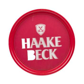 Haake Beck Bier Tablett 37cm Rot Anti-Rutsch Kunststoff...