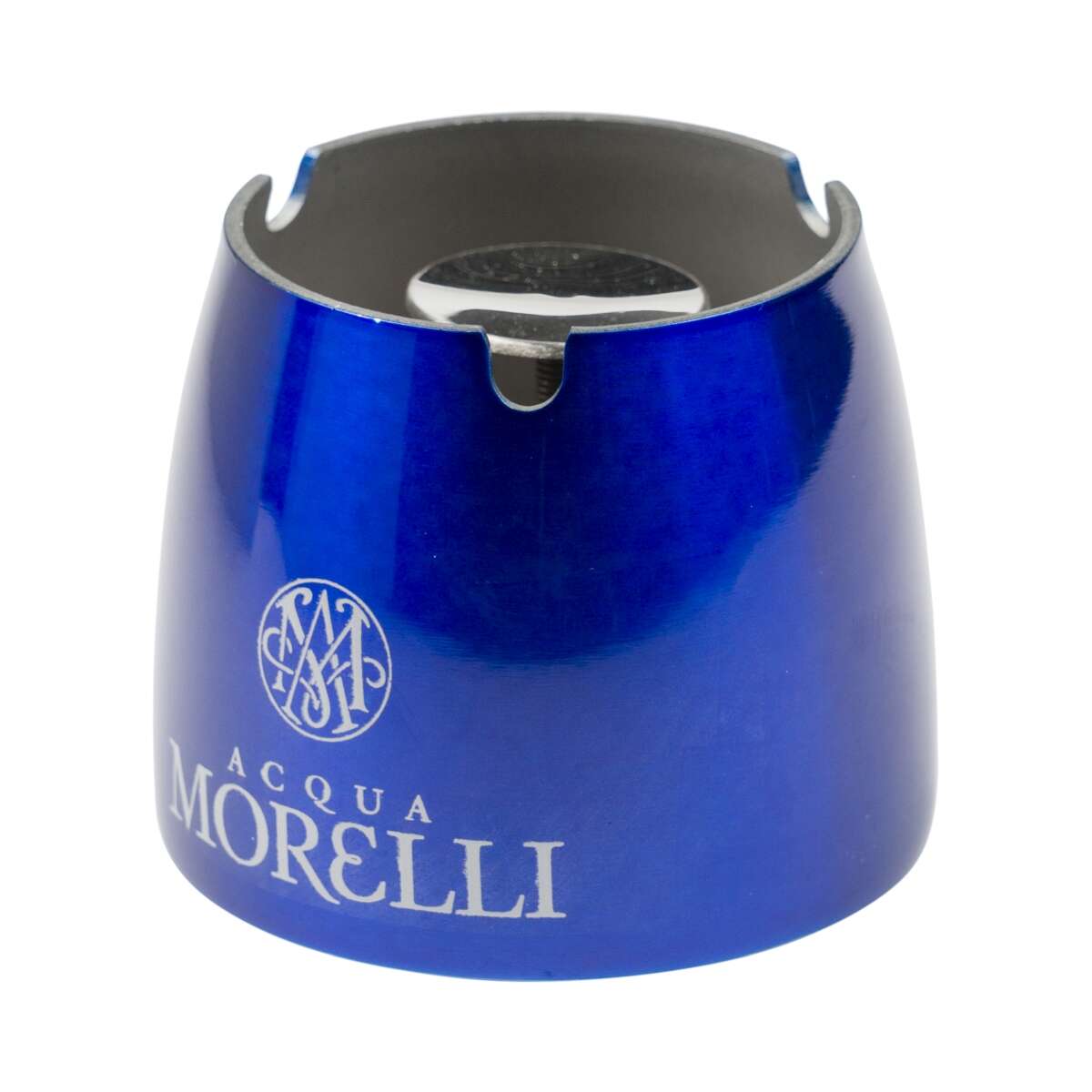 Acqua Morelli Aschenbecher Edelstahl Blau 6,5cm Durchmesser