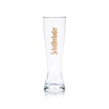 Schöfferhofer Bier Glas 0,5l Weißbier Gläser Weizen Relief Orange Druck Hefe Bar
