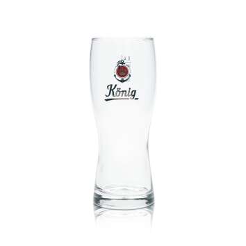 6x König Pilsener Bier Glas 0,4l Becher Willi Gläser Pokal Brauerei Pilsner Beer