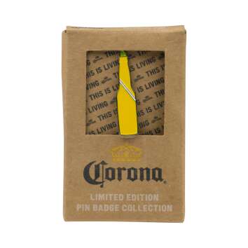 Corona Bier Anstecknadel Flasche Gelb Metall Pinn Revers...