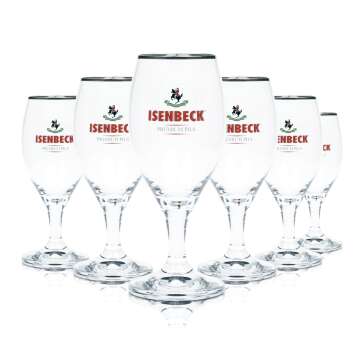 6x Isenbeck Bier Glas 0,2l Pils Tulpe Gläser Pokal...
