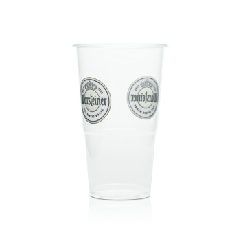 100x Warsteiner Bier Einweg Becher 0,25l Festival Gläser Kunststoff Plastik Cup