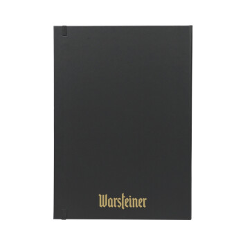 Warsteiner Bier Notizbuch DIN A4 Einband schwarz hochwertiges Büchlein Gastro