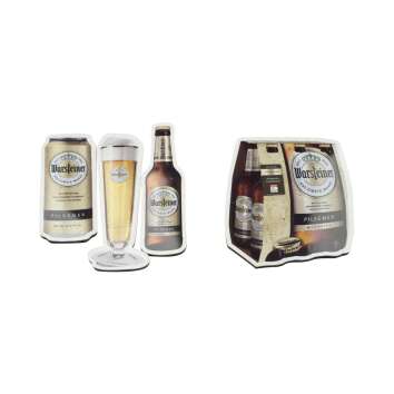 Warsteiner Bier Magnet Kühlschrankmagnet Set 4 Teile Andenken Tafel Wand Bar