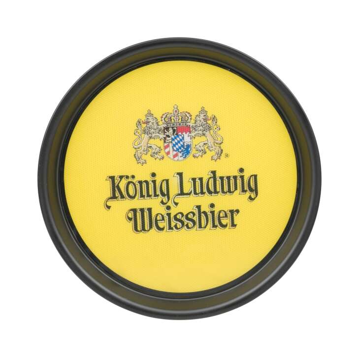 König Ludwig Bier Tablett 37cm gummiert Gläser Servier Gastro Kellner Anti