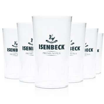 10x Isenbeck Bier Mehrweg Becher 0,3l Festival Beer Cup stapelbar Glas Party