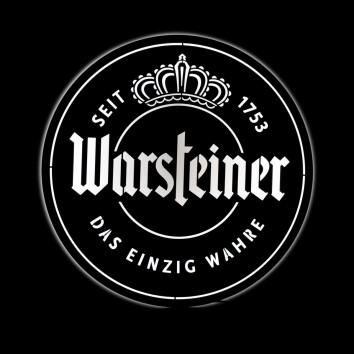 Warsteiner Bier LED Leuchtreklame Metall Logo Licht Wand Schild Tafel Sign Bar