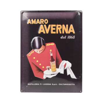 Averna Amaro Blechschild 40x30cm Retro 1868 Metall Tafel...