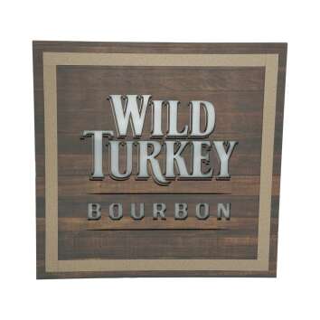 Wild Turkey Whiskey Leuchtreklame 40x40cm Bourbon Licht Wand Schild Tafel Bar