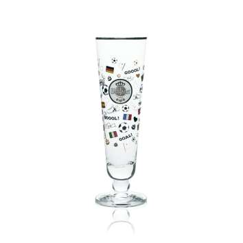 6x Warsteiner Bier Glas 0,2l Tulpe Fußballmotiv EM WM Gläser Nationalmannschaft