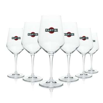 6x Martini Royale Glas 0,4l Wein Gläser On Ice...
