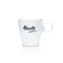 Allegretto Kaffee Tasse 0,1l Espresso Becher Kreamik Porzellan Glas weiß Cup