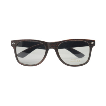 Sierra Cafe Sonnenbrille Tequilla Braun Holzoptik UV400 Nerd Brille Sommer Retro