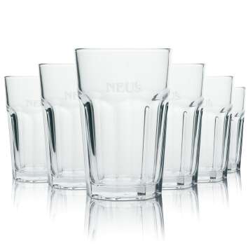 6x Neus Saft Glas 0,4l Becher Relief Grantiy Gläser...