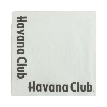 100x Havana Club Rum Servietten weiß Gastro Restaurant Untersetzer Gläser