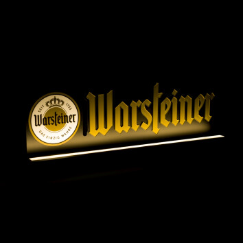Warsteiner Bier Leuchtreklame 54x18cm LED Sign Wand Werbe Tafel Display Bar