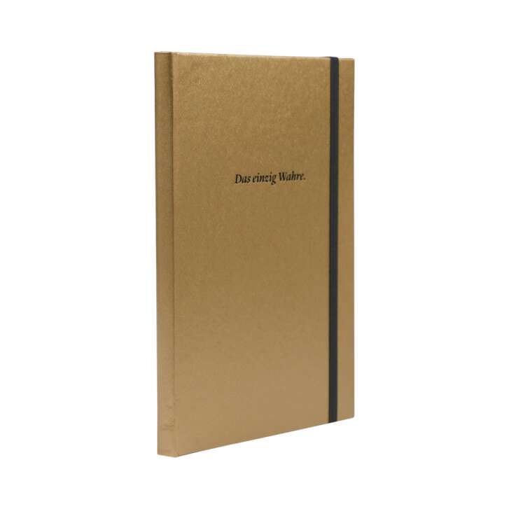 Warsteiner Bier Notizbuch DIN A5 Gold "Das einzig Wahre" Notizen Tagebuch Beer
