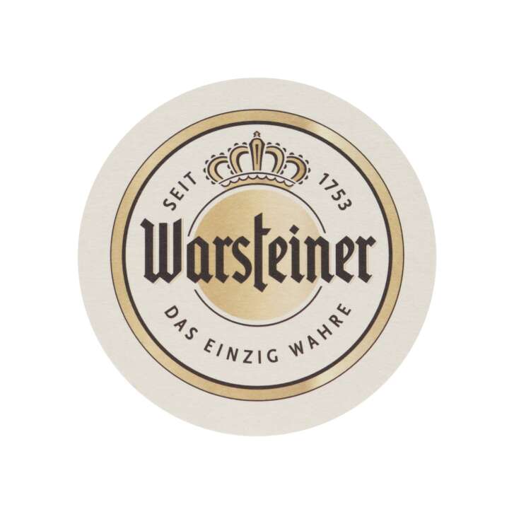 100x Warsteiner Bierdeckel 11cm Brewers Gold Gläser Untersetzer Bierfilz Beer