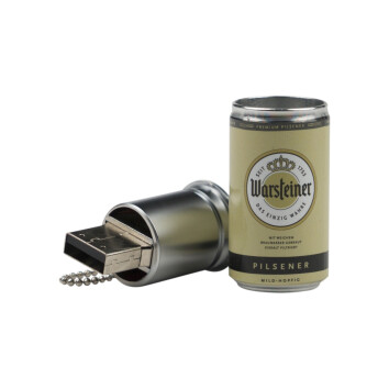 Warsteiner Bier USB Stick Dosenform Speicher Geschenk Flash Drive gold Bierdose