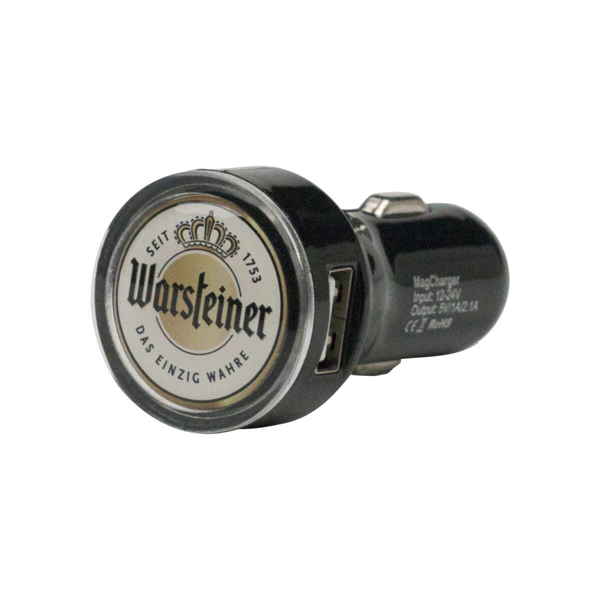 Warsteiner Bier Zigarettenanzünder USB Ladegerät Auto KFZ