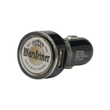 Warsteiner Bier Zigarettenanzünder USB Ladegerät Auto KFZ Adapter Verteiler Fan