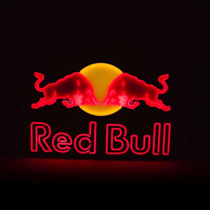 Red Bull Energy Leuchtreklame XXL 92x67cm Neon LED Schild Tafel Wand Bar