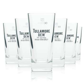 6x Tullamore Dew Whiskey Glas 0,3l Tumbler Irish...