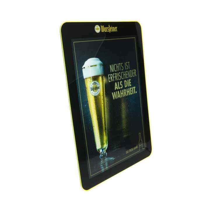 Warsteiner Bier Leuchtreklame DIN A2 Poster Rahmen LED Plakat Tafel 4 Motive