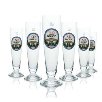 6x Münz Bier Glas 0,3l Pokal Orion Brauerei Beer...